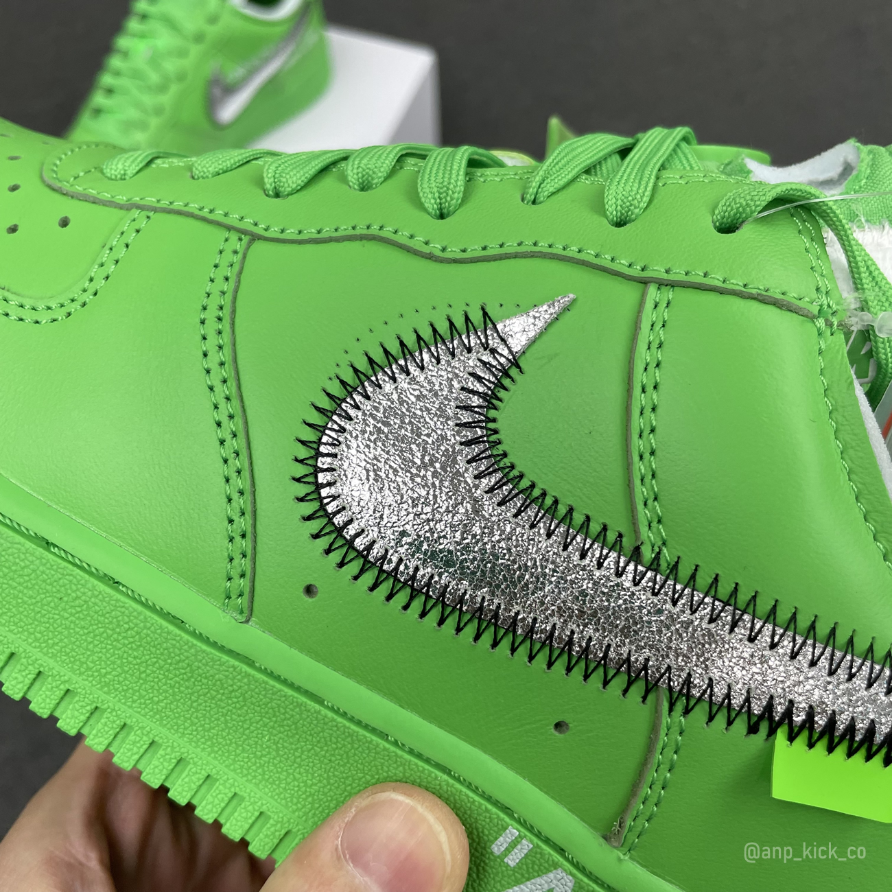 Off White Nike Air Force 1 Low Light Green (7) - newkick.cc